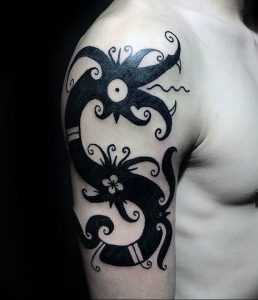 Фото татуировки дракон от 24.09.2018 №043 - dragon tattoo - tattoo-photo.ru