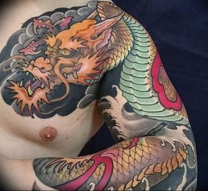 Фото татуировки дракон от 24.09.2018 №062 - dragon tattoo - tattoo-photo.ru