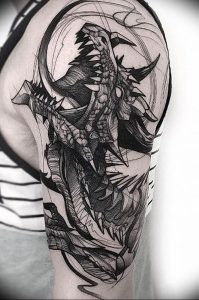 Фото татуировки дракон от 24.09.2018 №099 - dragon tattoo - tattoo-photo.ru