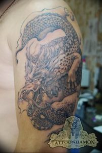Фото татуировки дракон от 24.09.2018 №166 - dragon tattoo - tattoo-photo.ru