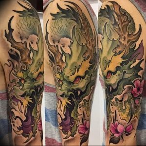 Фото татуировки дракон от 24.09.2018 №302 - dragon tattoo - tattoo-photo.ru