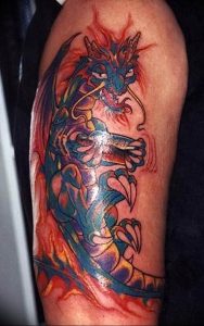 Фото татуировки дракон от 24.09.2018 №323 - dragon tattoo - tattoo-photo.ru