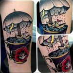 Фото рисунка тату зонтик 06.10.2018 №001 - tattoo umbrella - tattoo-photo.ru
