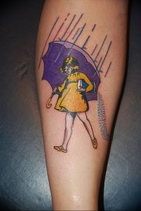Фото рисунка тату зонтик 06.10.2018 №011 - tattoo umbrella - tattoo-photo.ru