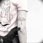 Фото рисунка тату зонтик 06.10.2018 №013 - tattoo umbrella - tattoo-photo.ru