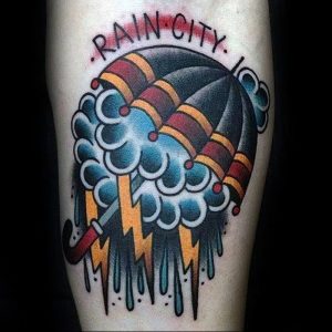 Фото рисунка тату зонтик 06.10.2018 №018 - tattoo umbrella - tattoo-photo.ru