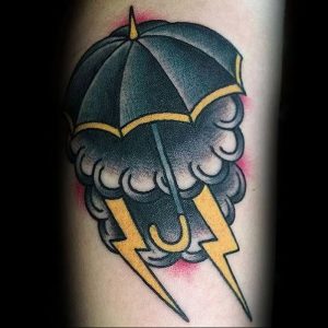 Фото рисунка тату зонтик 06.10.2018 №019 - tattoo umbrella - tattoo-photo.ru