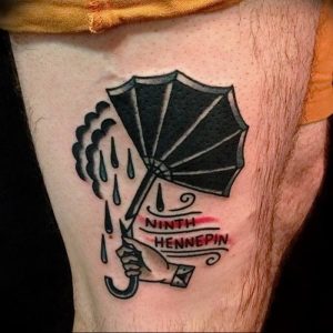 Фото рисунка тату зонтик 06.10.2018 №034 - tattoo umbrella - tattoo-photo.ru