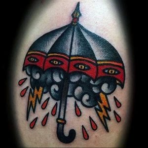 Фото рисунка тату зонтик 06.10.2018 №043 - tattoo umbrella - tattoo-photo.ru