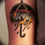 Фото рисунка тату зонтик 06.10.2018 №110 - tattoo umbrella - tattoo-photo.ru