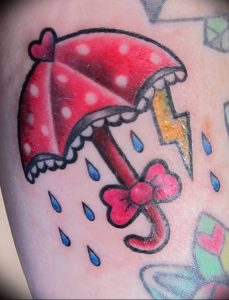 Фото рисунка тату зонтик 06.10.2018 №181 - tattoo umbrella - tattoo-photo.ru
