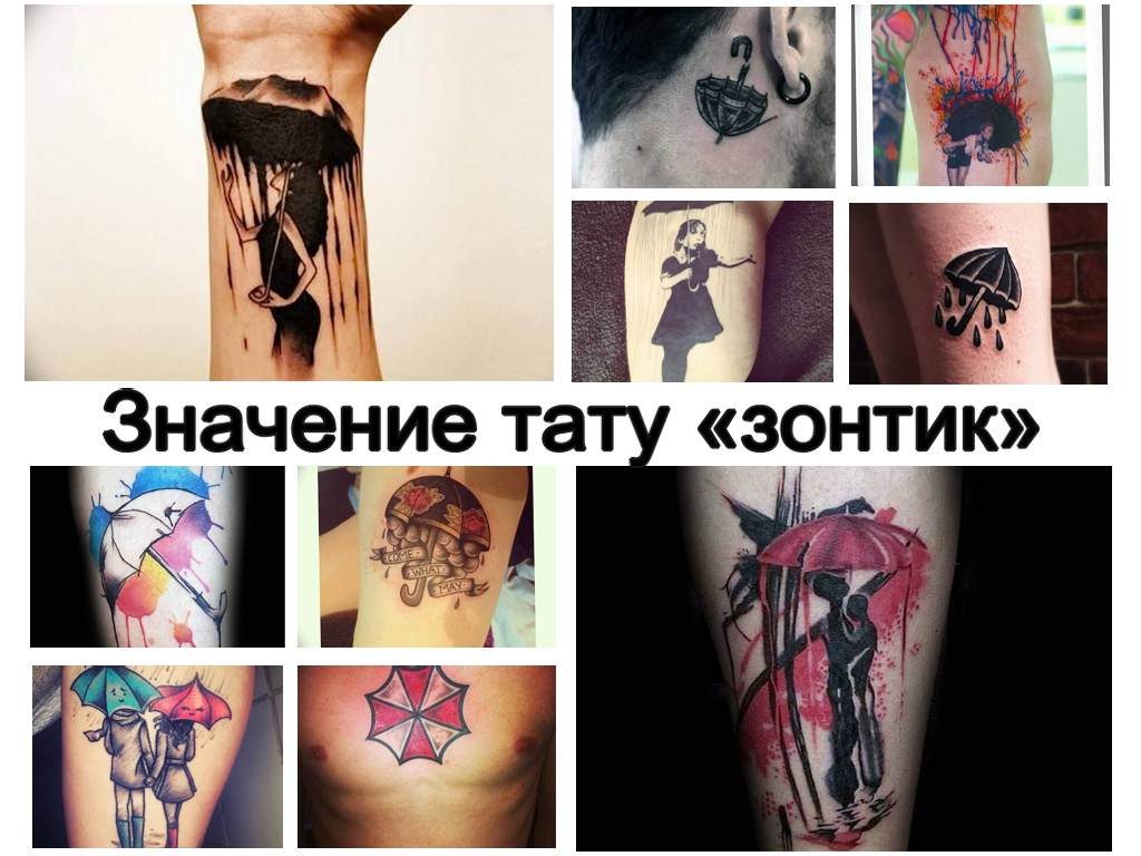 Значение тату зонтик - коллекция интересных рисунков для татуировки