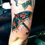 Фото рисунка тату зонтик 06.10.2018 №004 - tattoo umbrella - tattoo-photo.ru
