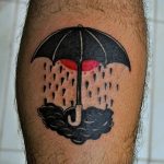 Фото рисунка тату зонтик 06.10.2018 №006 - tattoo umbrella - tattoo-photo.ru