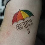 Фото рисунка тату зонтик 06.10.2018 №008 - tattoo umbrella - tattoo-photo.ru