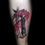 Фото рисунка тату зонтик 06.10.2018 №020 - tattoo umbrella - tattoo-photo.ru