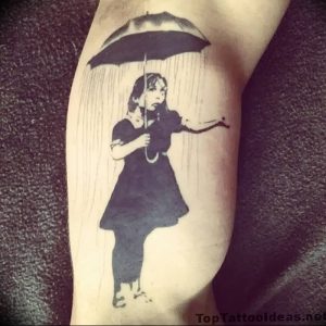 Фото рисунка тату зонтик 06.10.2018 №026 - tattoo umbrella - tattoo-photo.ru