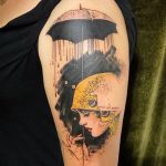 Фото рисунка тату зонтик 06.10.2018 №060 - tattoo umbrella - tattoo-photo.ru