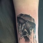 Фото рисунка тату зонтик 06.10.2018 №062 - tattoo umbrella - tattoo-photo.ru