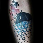 Фото рисунка тату зонтик 06.10.2018 №069 - tattoo umbrella - tattoo-photo.ru