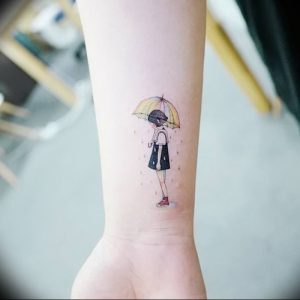 Фото рисунка тату зонтик 06.10.2018 №071 - tattoo umbrella - tattoo-photo.ru