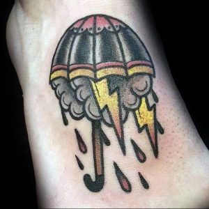 Фото рисунка тату зонтик 06.10.2018 №074 - tattoo umbrella - tattoo-photo.ru
