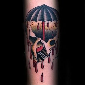 Фото рисунка тату зонтик 06.10.2018 №075 - tattoo umbrella - tattoo-photo.ru