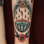 Фото рисунка тату зонтик 06.10.2018 №080 - tattoo umbrella - tattoo-photo.ru