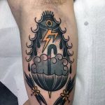 Фото рисунка тату зонтик 06.10.2018 №087 - tattoo umbrella - tattoo-photo.ru