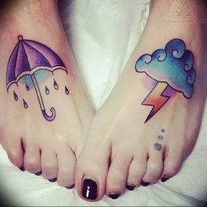 Фото рисунка тату зонтик 06.10.2018 №094 - tattoo umbrella - tattoo-photo.ru