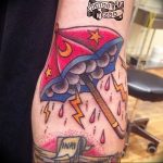 Фото рисунка тату зонтик 06.10.2018 №102 - tattoo umbrella - tattoo-photo.ru