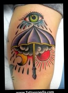 Фото рисунка тату зонтик 06.10.2018 №103 - tattoo umbrella - tattoo-photo.ru