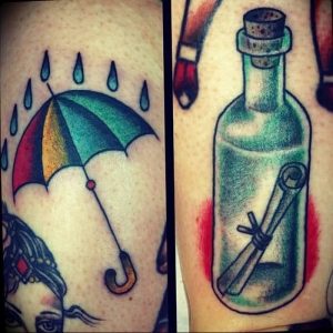 Фото рисунка тату зонтик 06.10.2018 №107 - tattoo umbrella - tattoo-photo.ru