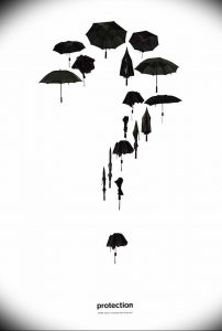 Фото рисунка тату зонтик 06.10.2018 №108 - tattoo umbrella - tattoo-photo.ru