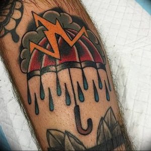 Фото рисунка тату зонтик 06.10.2018 №111 - tattoo umbrella - tattoo-photo.ru