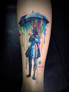 Фото рисунка тату зонтик 06.10.2018 №116 - tattoo umbrella - tattoo-photo.ru