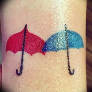 Фото рисунка тату зонтик 06.10.2018 №118 - tattoo umbrella - tattoo-photo.ru