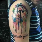 Фото рисунка тату зонтик 06.10.2018 №122 - tattoo umbrella - tattoo-photo.ru