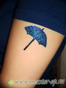 Фото рисунка тату зонтик 06.10.2018 №125 - tattoo umbrella - tattoo-photo.ru