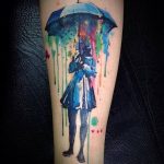 Фото рисунка тату зонтик 06.10.2018 №132 - tattoo umbrella - tattoo-photo.ru