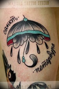 Фото рисунка тату зонтик 06.10.2018 №137 - tattoo umbrella - tattoo-photo.ru