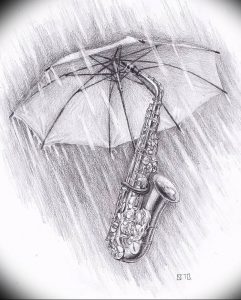 Фото рисунка тату зонтик 06.10.2018 №151 - tattoo umbrella - tattoo-photo.ru