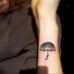 Фото рисунка тату зонтик 06.10.2018 №154 - tattoo umbrella - tattoo-photo.ru