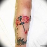 Фото рисунка тату зонтик 06.10.2018 №156 - tattoo umbrella - tattoo-photo.ru