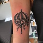 Фото рисунка тату зонтик 06.10.2018 №157 - tattoo umbrella - tattoo-photo.ru