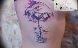 Фото рисунка тату зонтик 06.10.2018 №167 - tattoo umbrella - tattoo-photo.ru