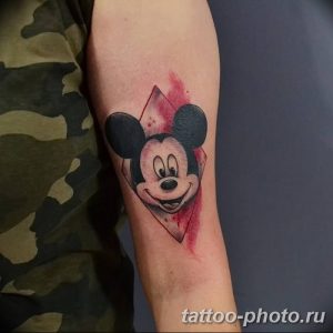 Фото рисунка Тату Микки Маус 20.11.2018 №033 - Tattoo Mickey Mouse - tattoo-photo.ru