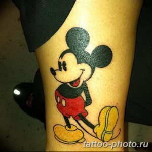 Фото рисунка Тату Микки Маус 20.11.2018 №053 - Tattoo Mickey Mouse - tattoo-photo.ru