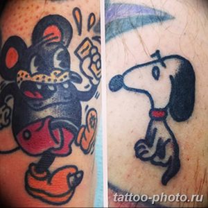 Фото рисунка Тату Микки Маус 20.11.2018 №080 - Tattoo Mickey Mouse - tattoo-photo.ru