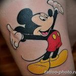 Фото рисунка Тату Микки Маус 20.11.2018 №082 - Tattoo Mickey Mouse - tattoo-photo.ru